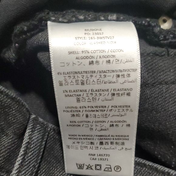 Re/Done Black Ankle & Cropped Jeans - Picture 11 of 11